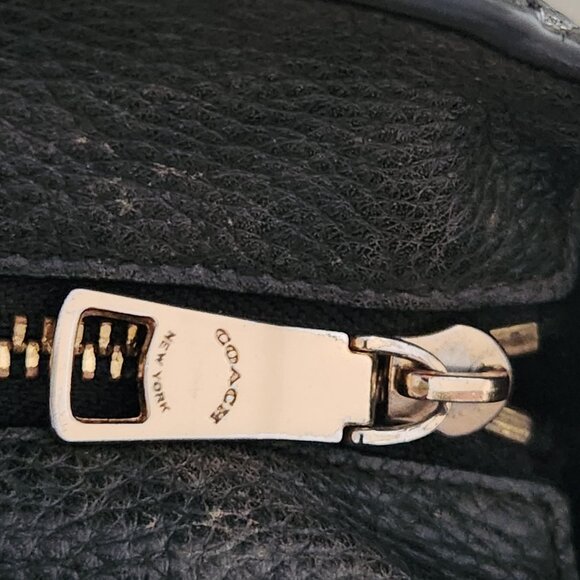 Euc Coach Marlie Black Leather Shoulder Bag Tote Purse - Picture 12 of 15